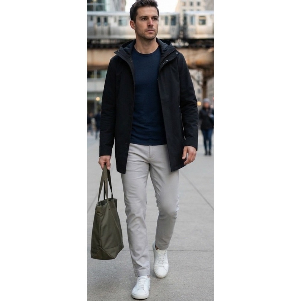 Outlier Strongtwill Chinos Mens Sz 32  Performance Pants Lt Gray Taupe Office
